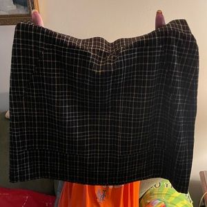 Plaid Skirt w/stretchy waist